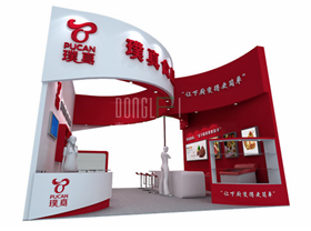 璞真食品展臺設(shè)計搭建