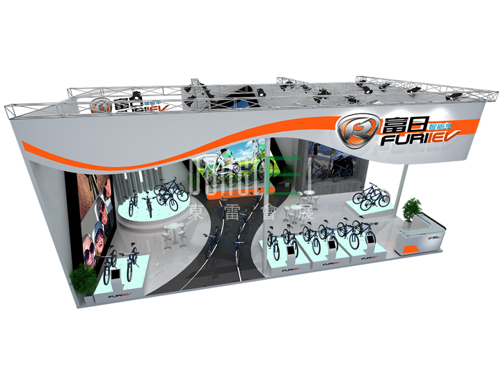 奔特自行車展臺設(shè)計(jì)搭建
