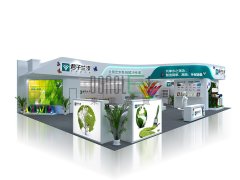 上海君子蘭涂料展臺設(shè)計搭建