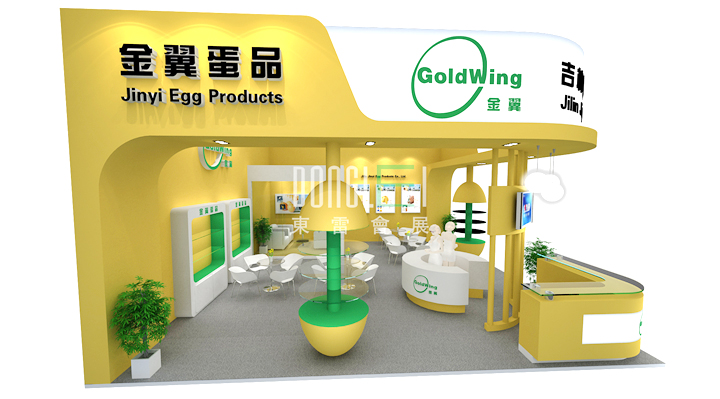 東北吉林金翼食品展臺(tái)設(shè)計(jì)搭建
