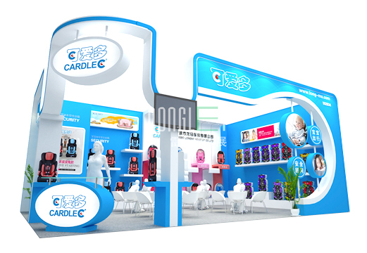 浙江寧波龍馬車業(yè)嬰童展臺(tái)設(shè)計(jì)搭建